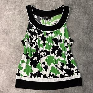 Vintage Floral Contrast Tank Top